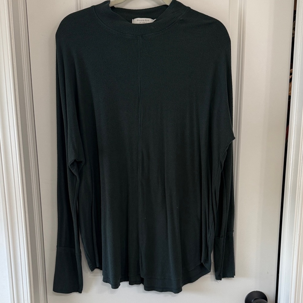 Mododoc Dark Green Long Sleeve Top